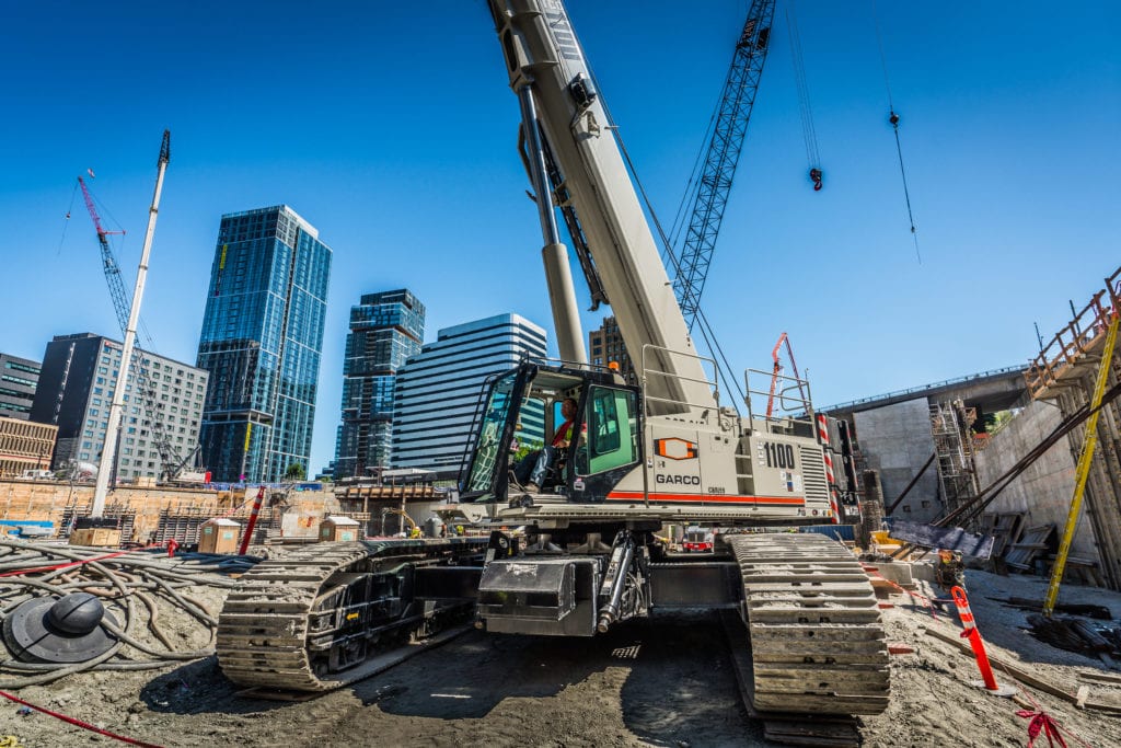 Crane in City Jobsite